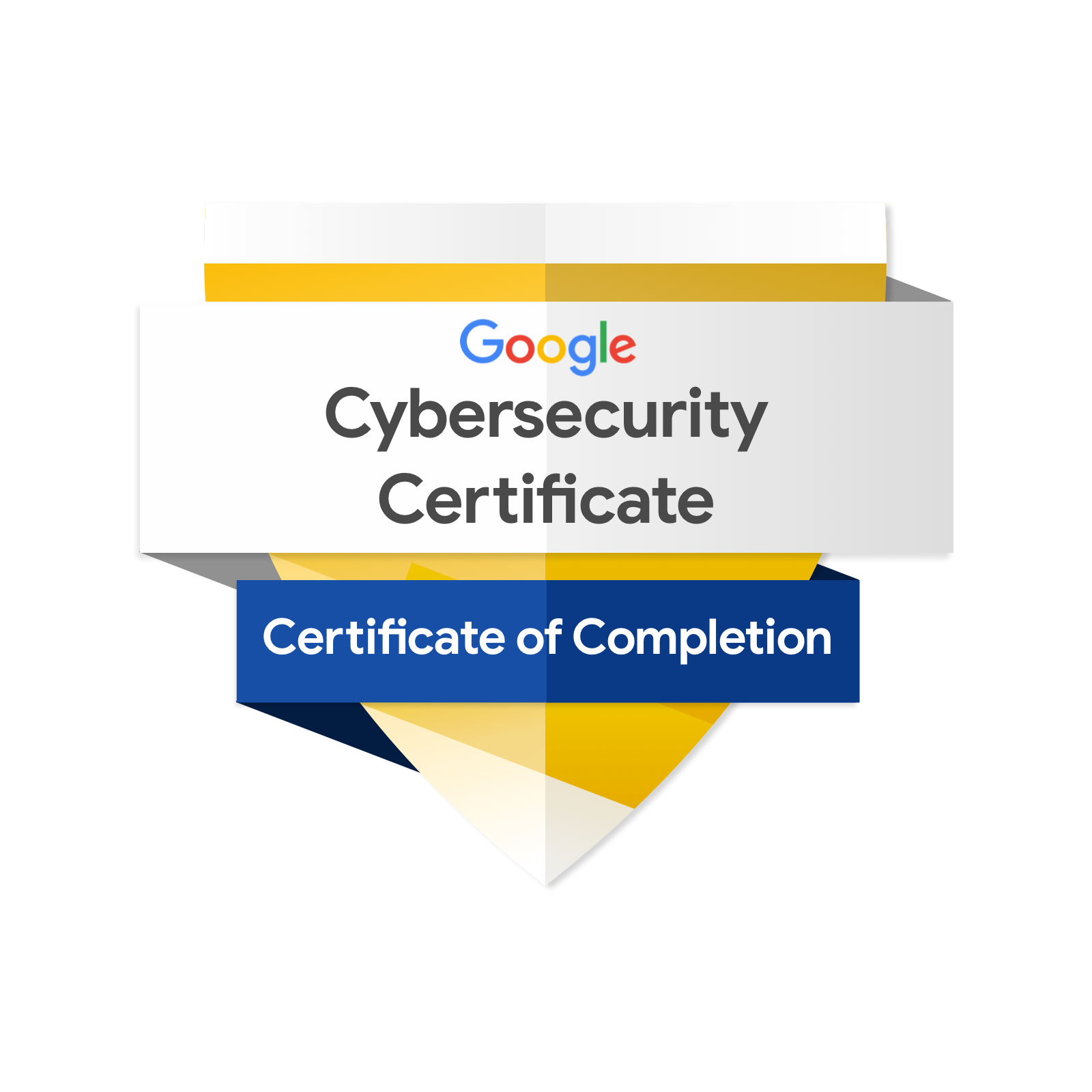 Google Cybersecurity Certificate badge