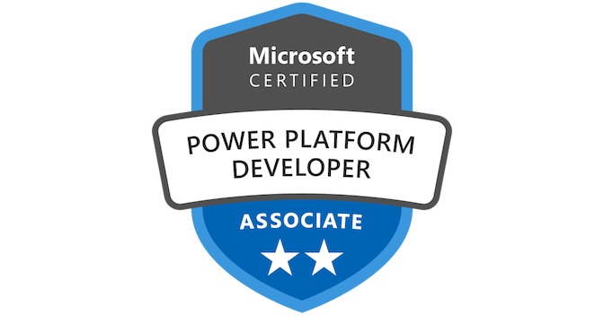 Microsoft Power Platform Developer Associate badge